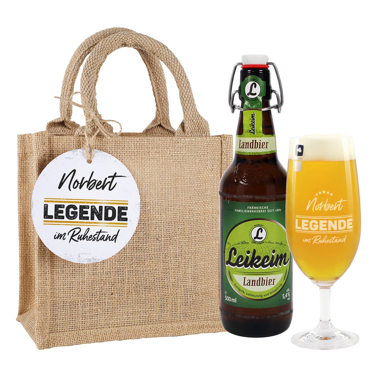 Individuelles Geschenkset zur Rente