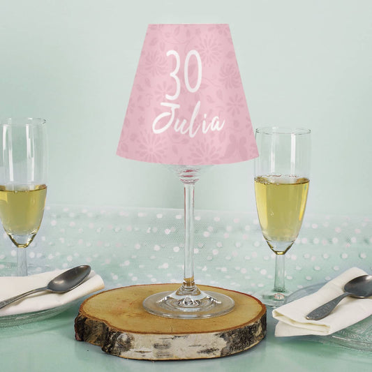 Bedruckter Lampenschirm mit Name und Alter