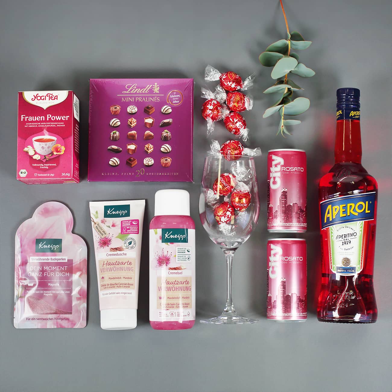 Gefüllter Geschenkkorb zum Geburtstag für Frauen