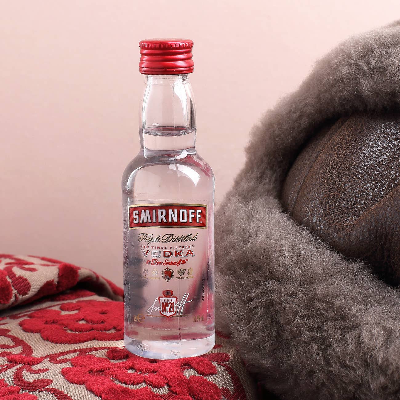 Miniatur Smirnoff Vodka Flasche 50ml Nr 21
