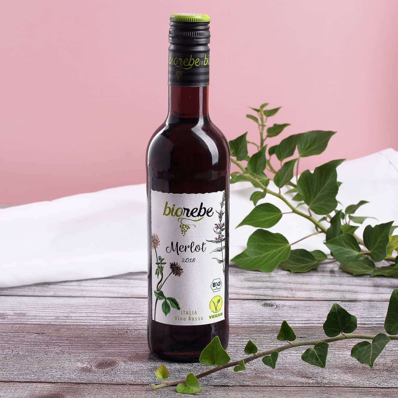 Trockener Merlot von Biorebe