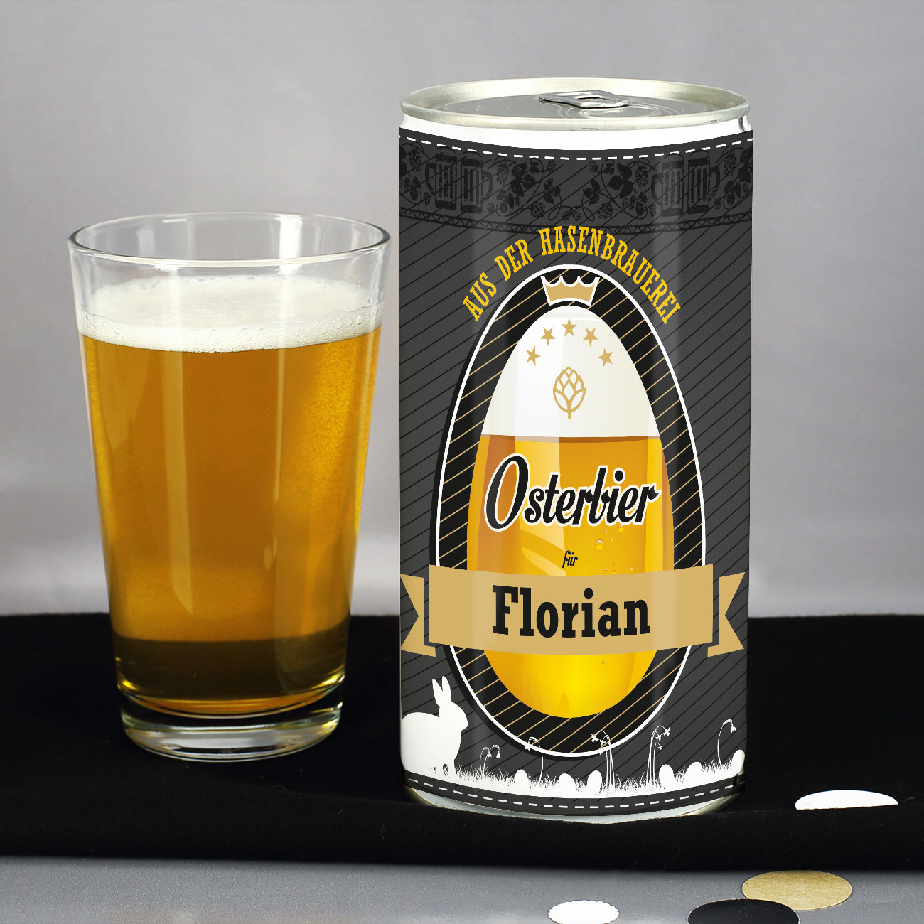 Bierdose zu Ostern