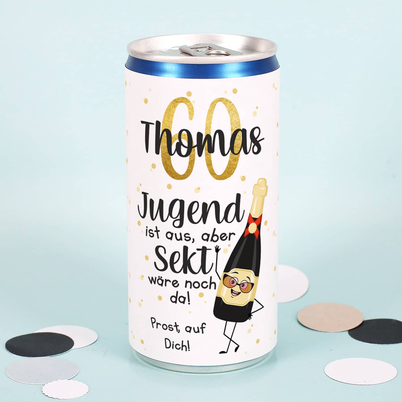 Secco personalisiert mit Name, Alter & Text