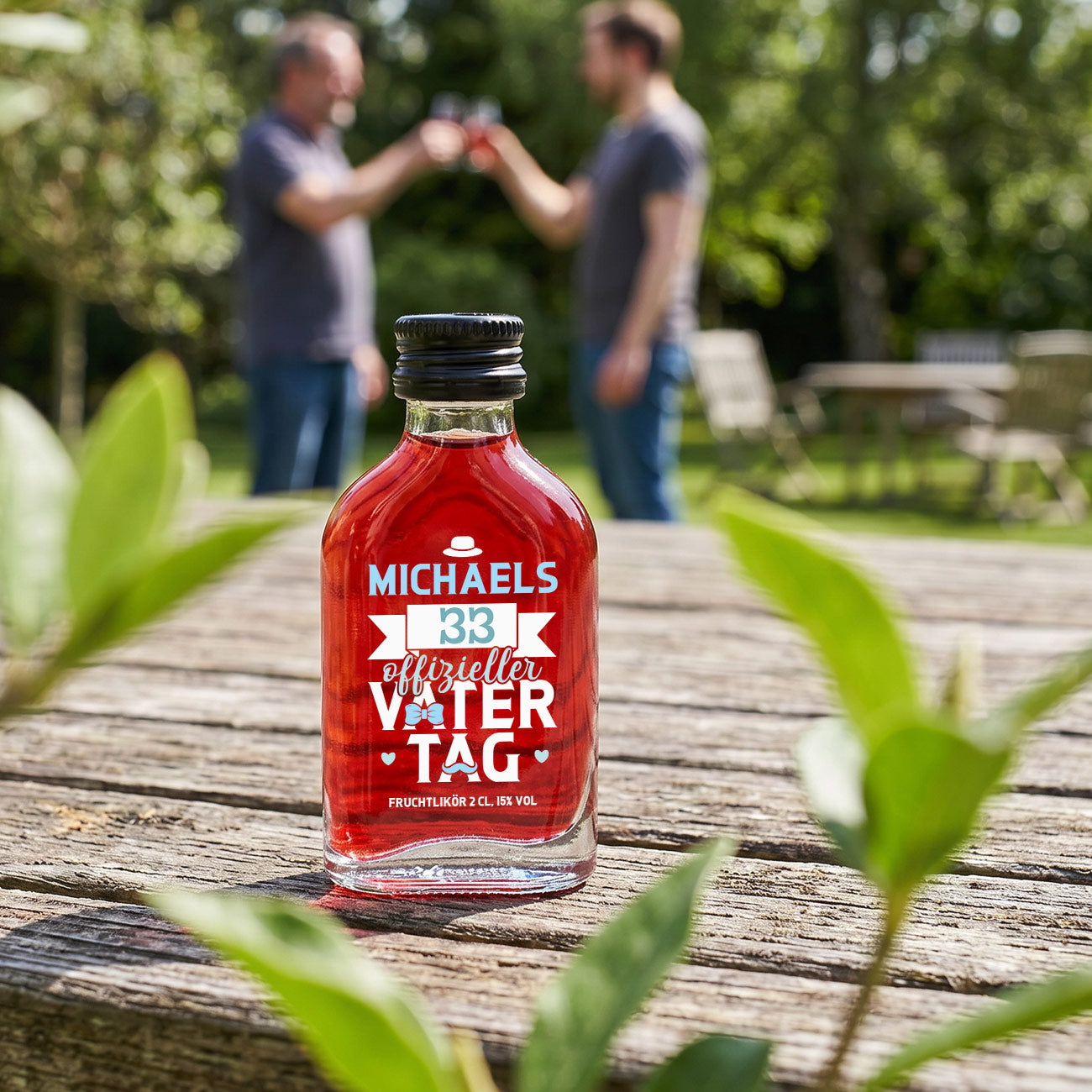 Für Papa zum Vatertag ein fruchtiger Schnaps zum anstoßen