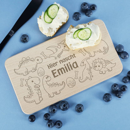 Brettchen zum Frühstücken mit persönlicher Gravur