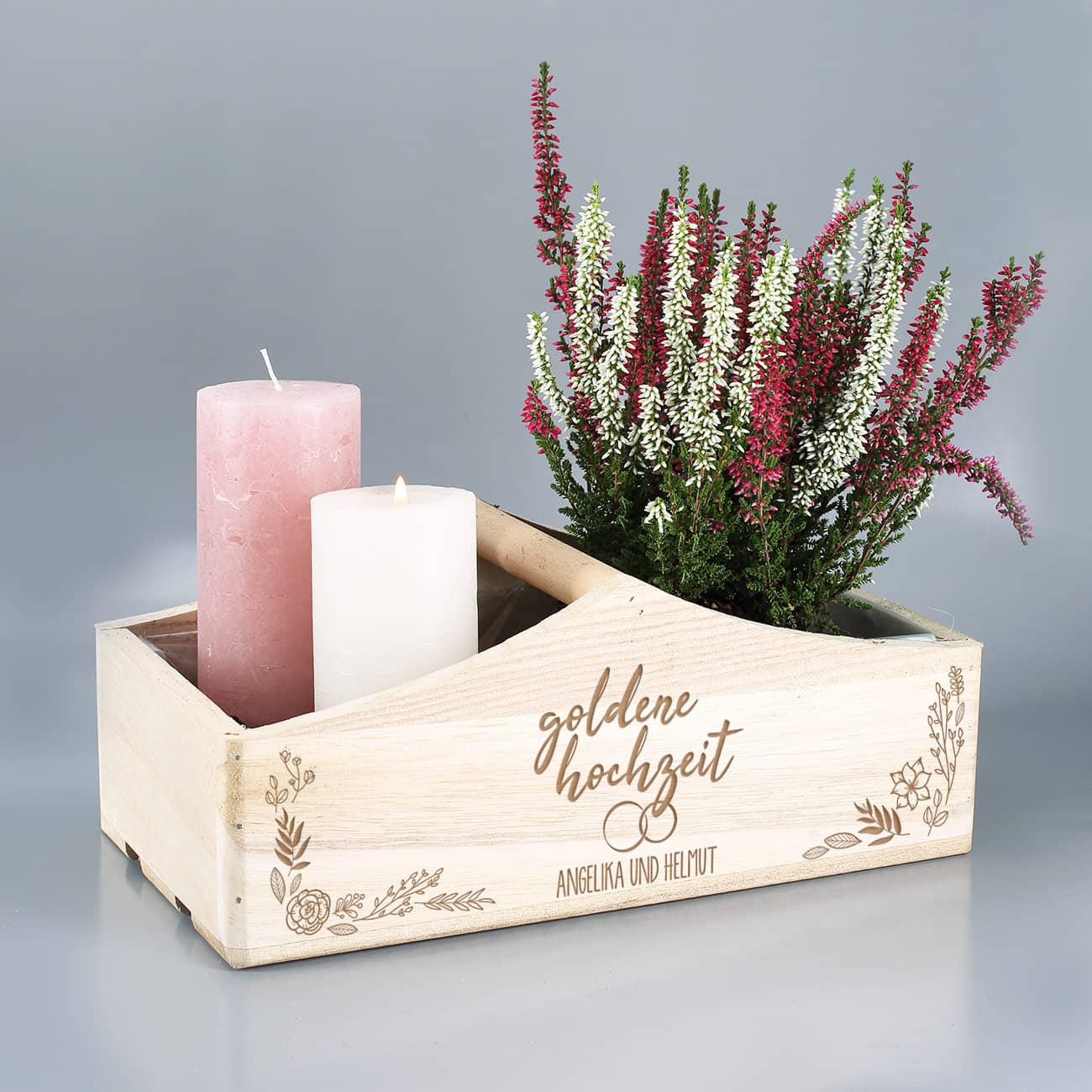 Geschenkkorb mit Ihren Wunschnamen graviert