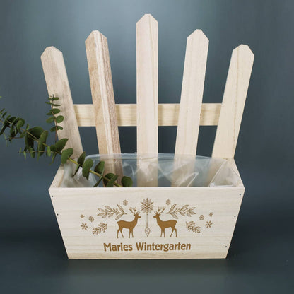 Kleiner Wintergarten mit mit Name personalisiert