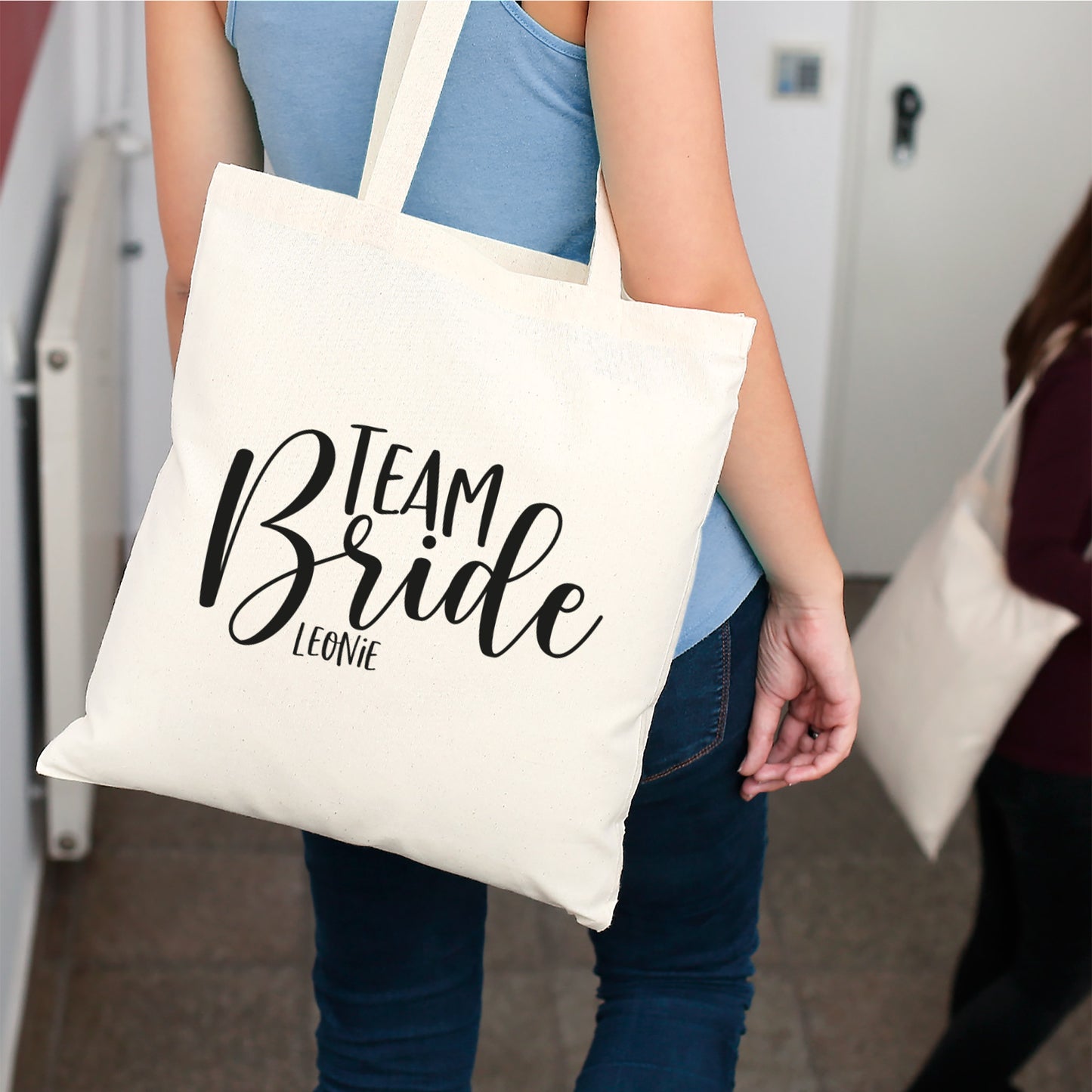 Personalisierter Jutebeutel „Team Bride“ – Perfekt für Junggesellinnenabschied & Hochzeit