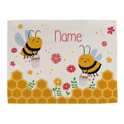 Bienchen-Platzdeckchen für Kinder personalisiert