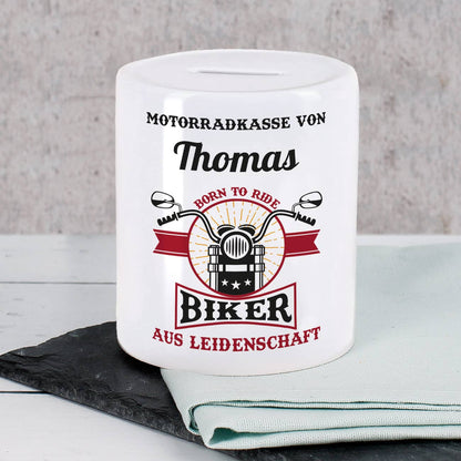 Motorrad-Kasse Spardose für Biker aus Leidenschaft