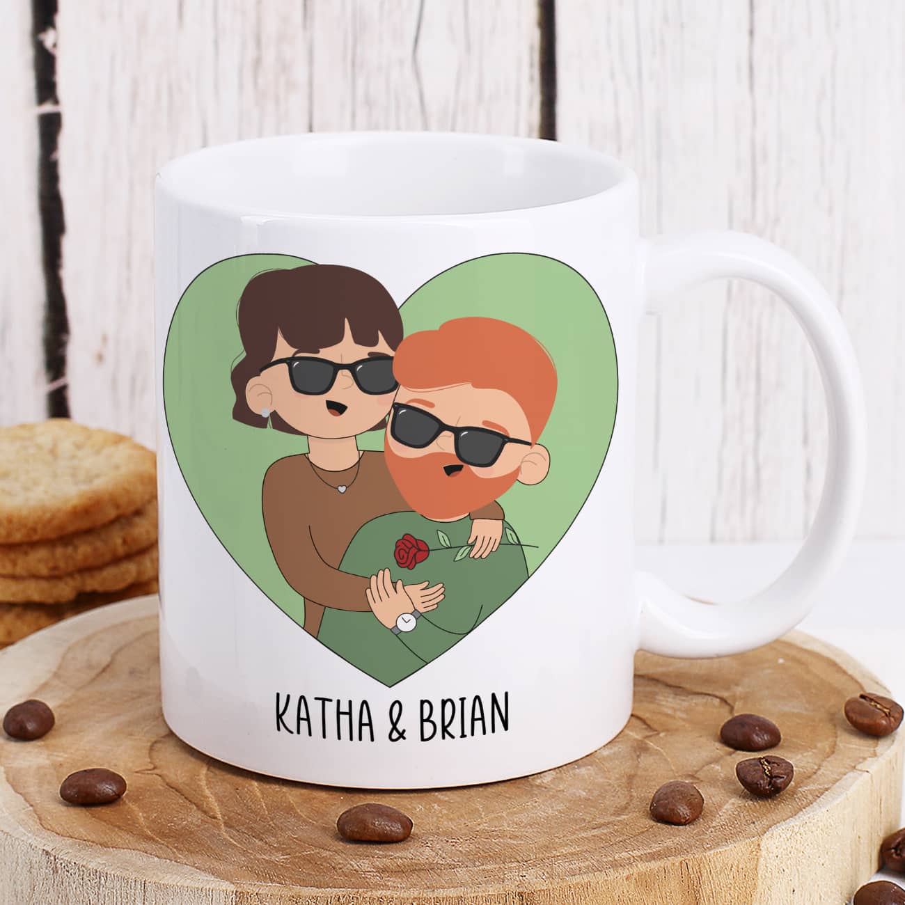 Coole Paartasse mit FIguren nach Wahl 