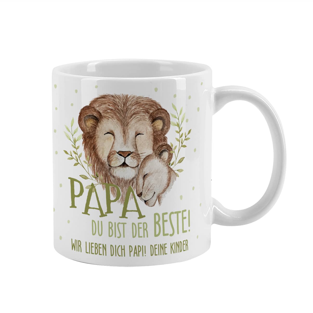 Spruch "Papa, du bist der Beste!" mit Text personalisiert