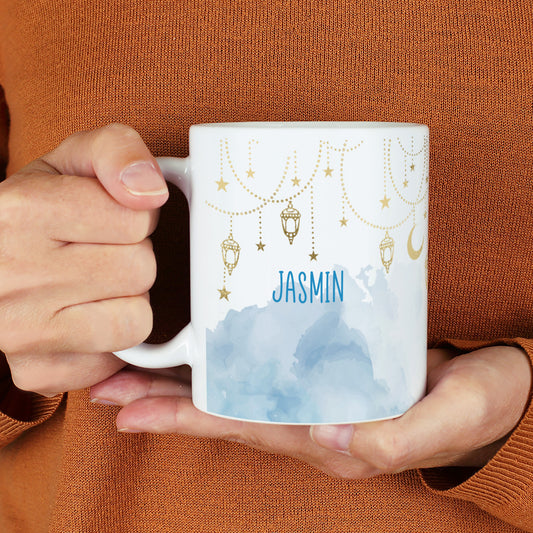 Personalisierte Tasse – Ramadan Geschenk mit Laternen & Mondsichel