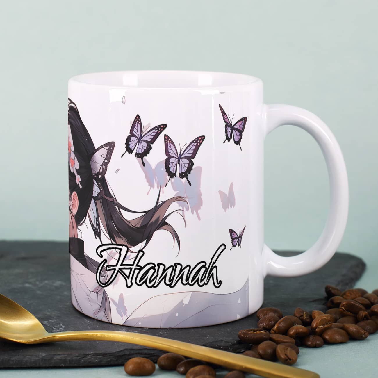 Persönliche Anime Tasse mit Ihrem Wunschnamen 