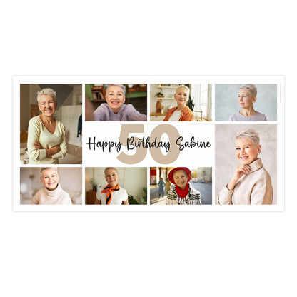 Großes Fotobanner zum Geburtstag