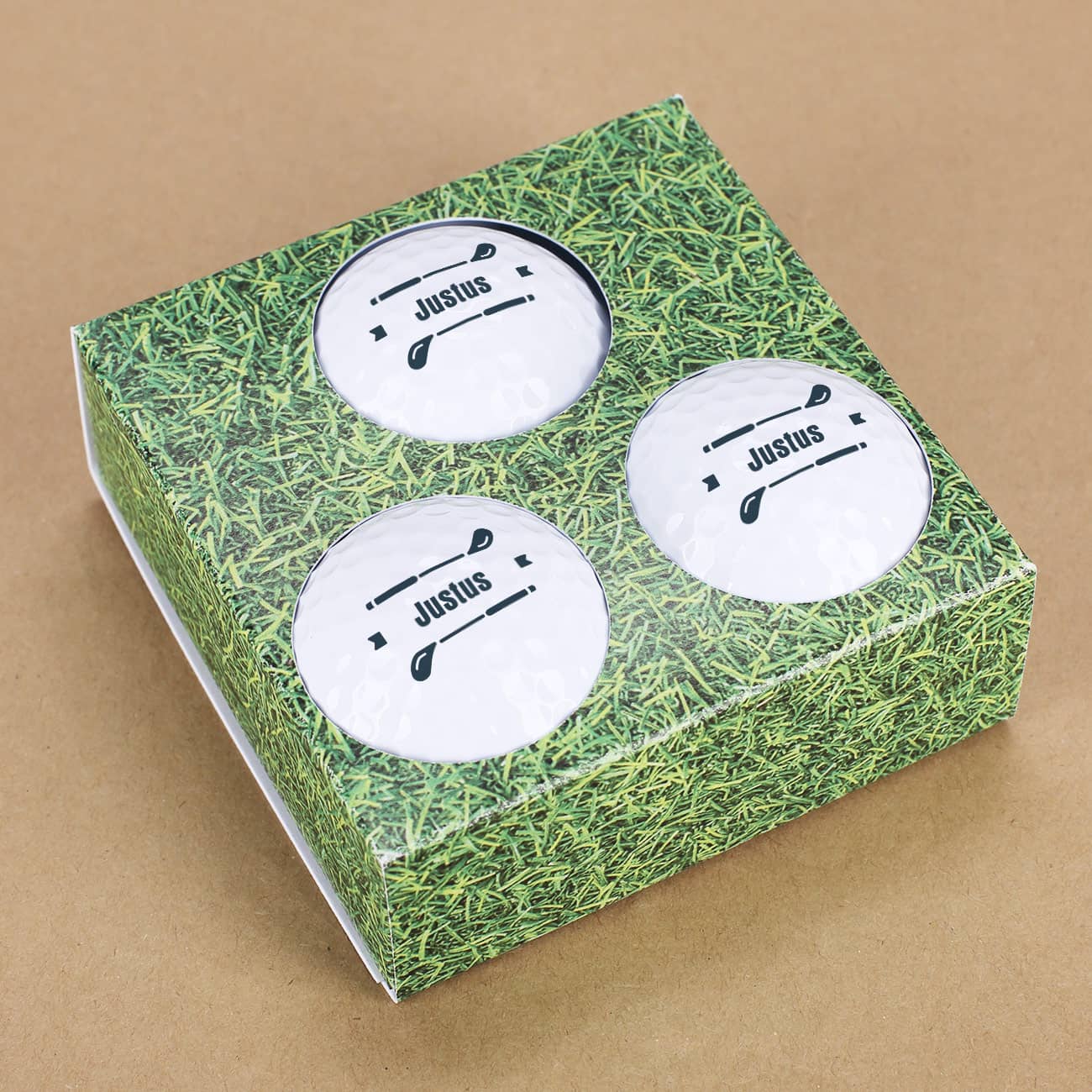 3 Golfbälle in Geschenkverpackung
