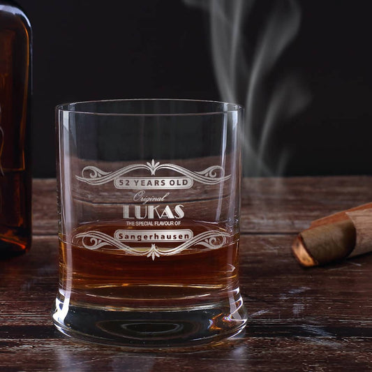 Whiskyglas mit Gravur