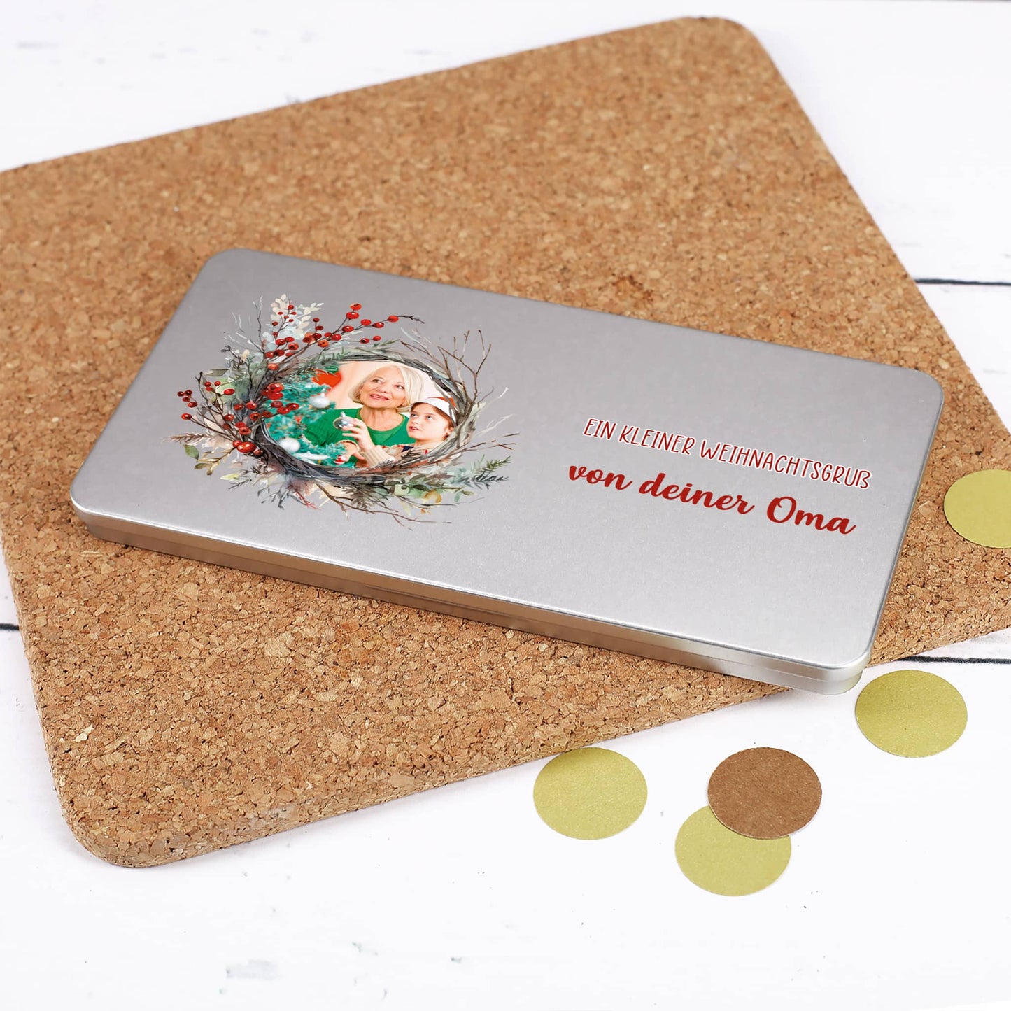 Originelle Geschenkverpackung mit Foto & Text personalisiert