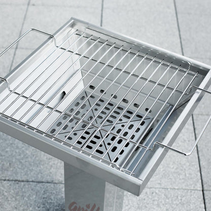 Thüros T2 Kaminzuggrill aus Edelstahl für Grillmeister mit Gravur | Hochwertiger Grill als Geschenk
