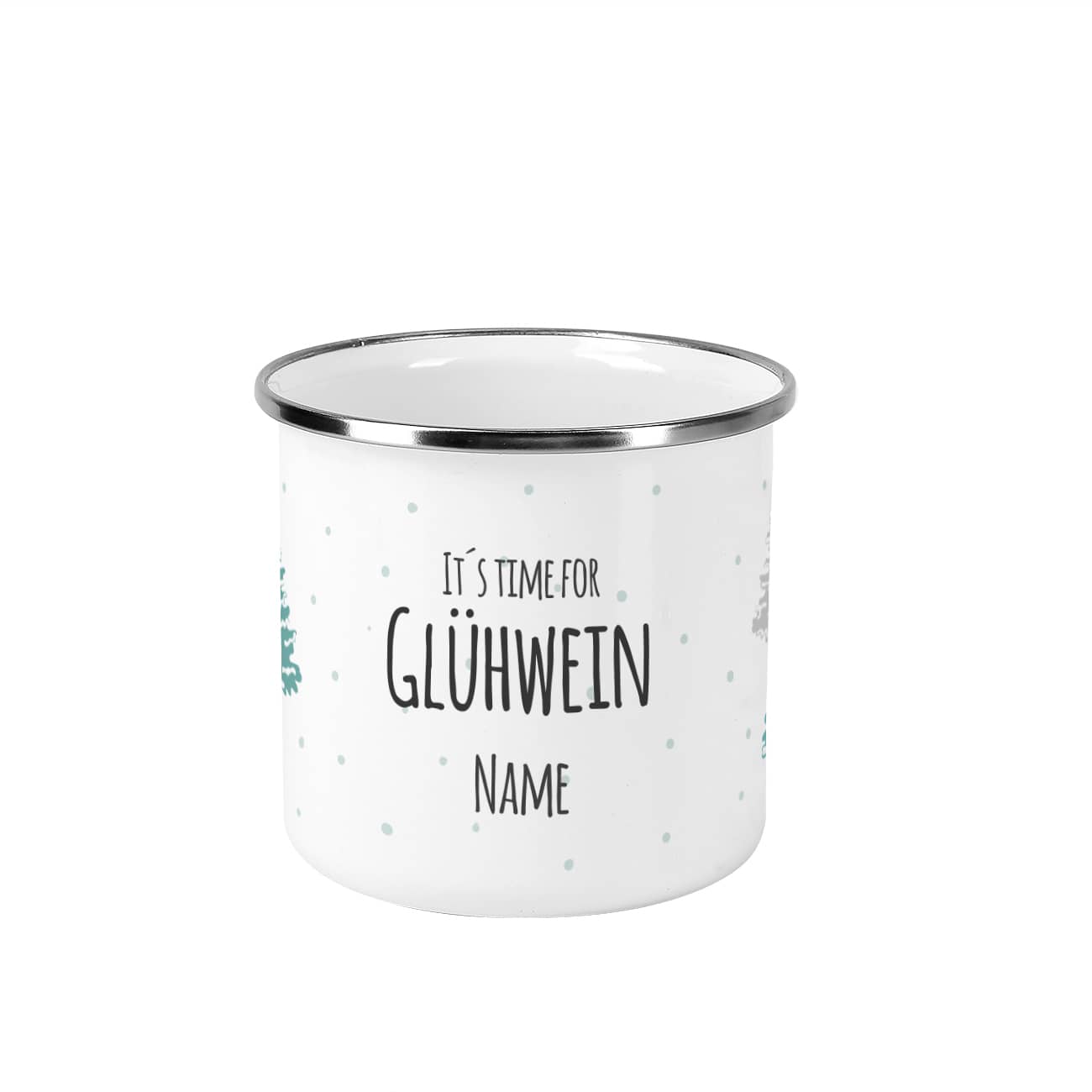 Emaillebecher Für Glühwein mit Name