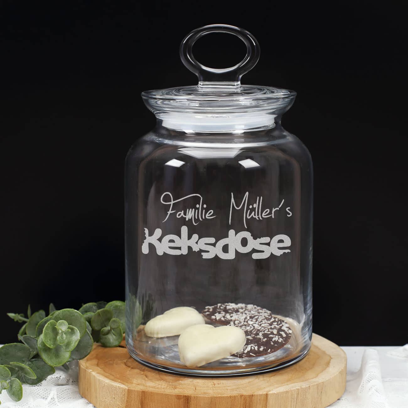 Glasdose mit Deckel