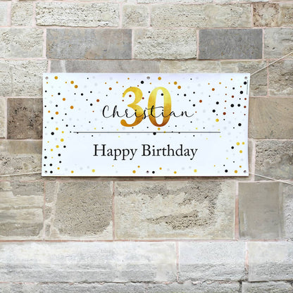 Persönliches Banner zum Geburtstag