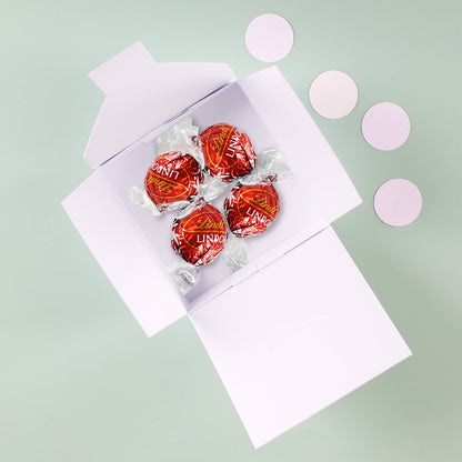 Eine Kleinigkeit zum Valentinstag - 4 Lindorkugeln in persönlich bedruckter Verpackung