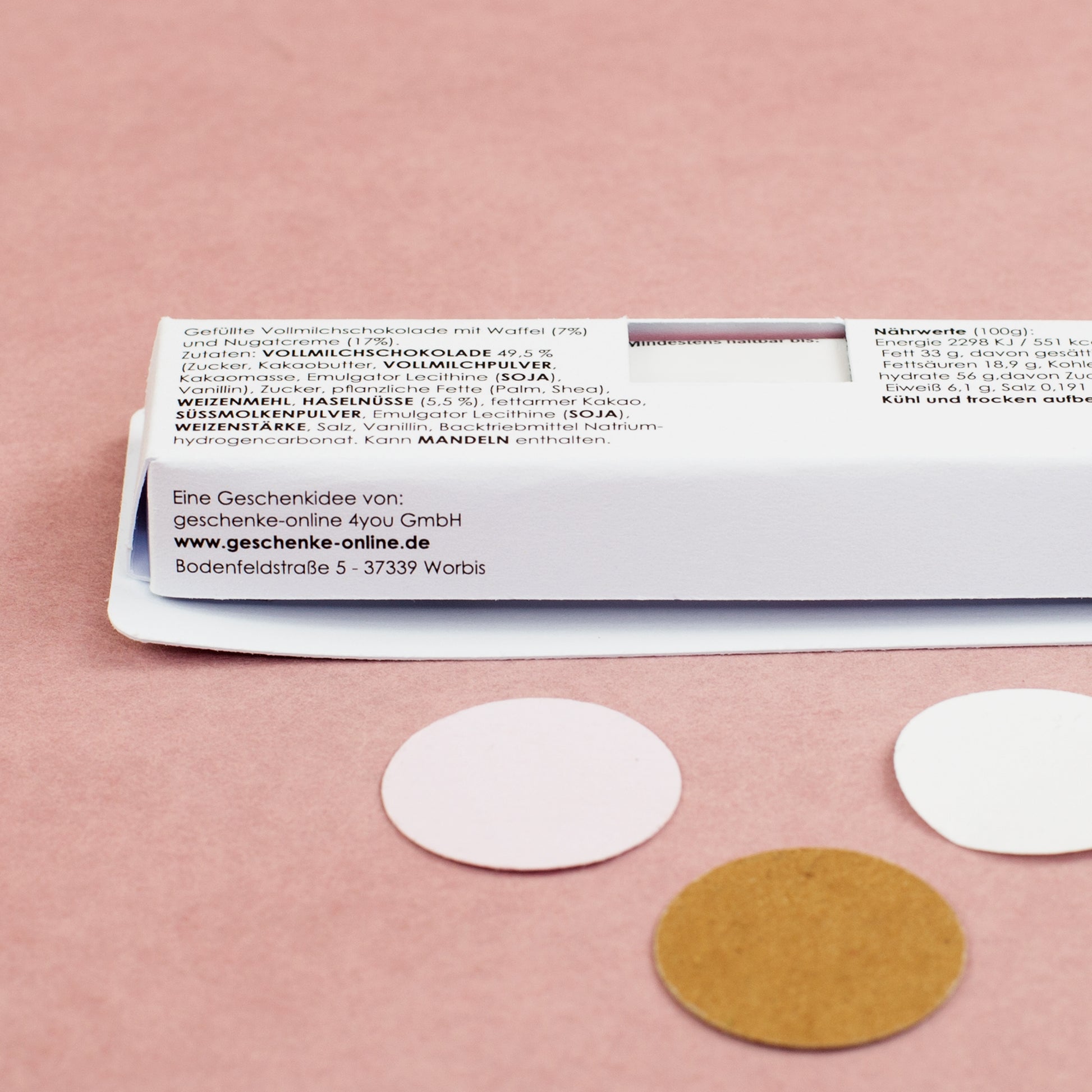 Detailansicht personalisierte duplo Verpackung