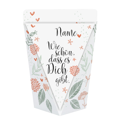 Süßes Dankeschön Geschenk mit liebevollem Design und Name bedruckt