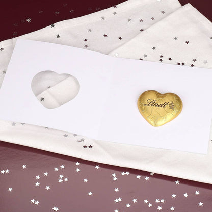 Weihnachtskarte mit leckerer Lindt Schokolade