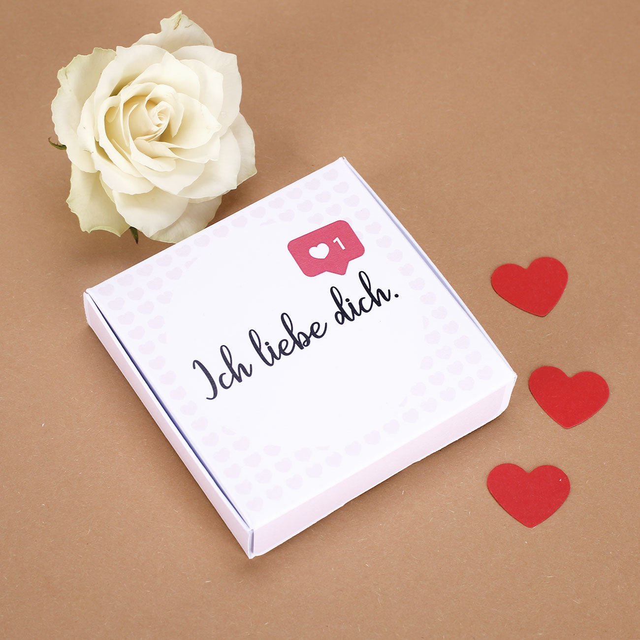Verpackung zum Valentinstag