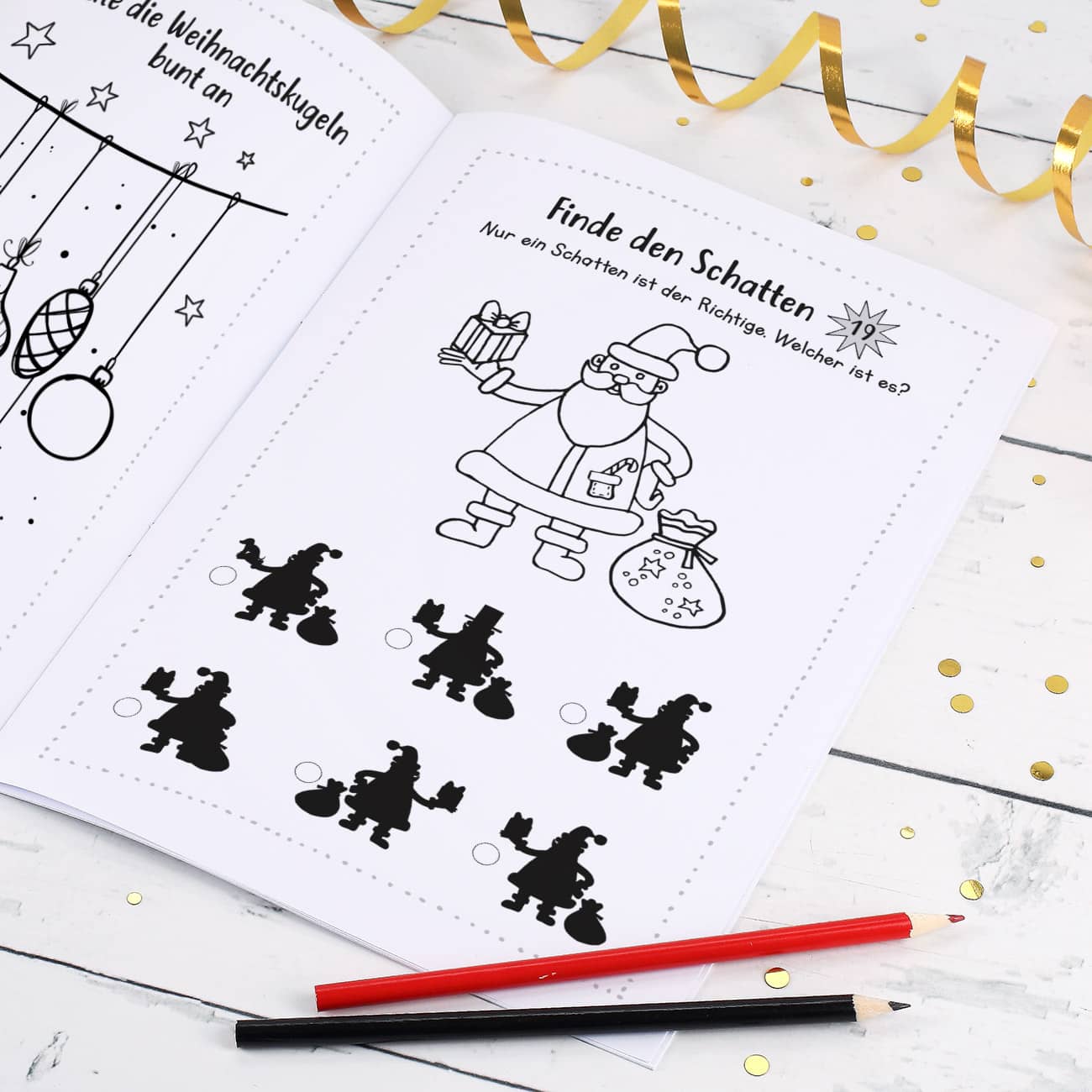 Weihnachts-Malbuch als Nikolausgeschenk mit Namensaufdruck