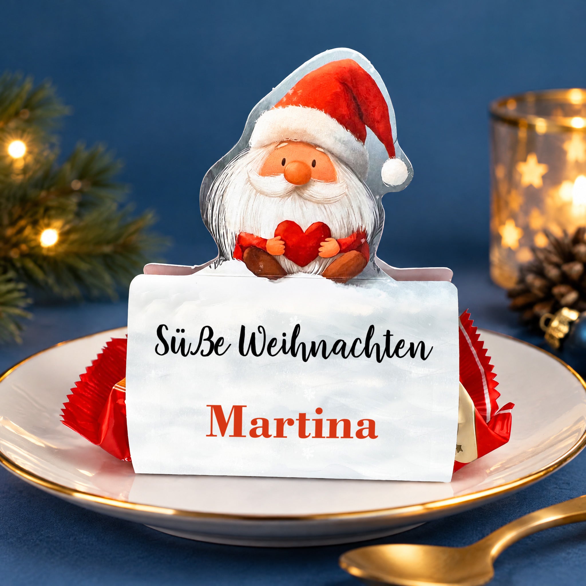 Mini Stollen mit personalisierter Banderole als kleines Weihnachtsgeschenk oder als Gastgeschenk