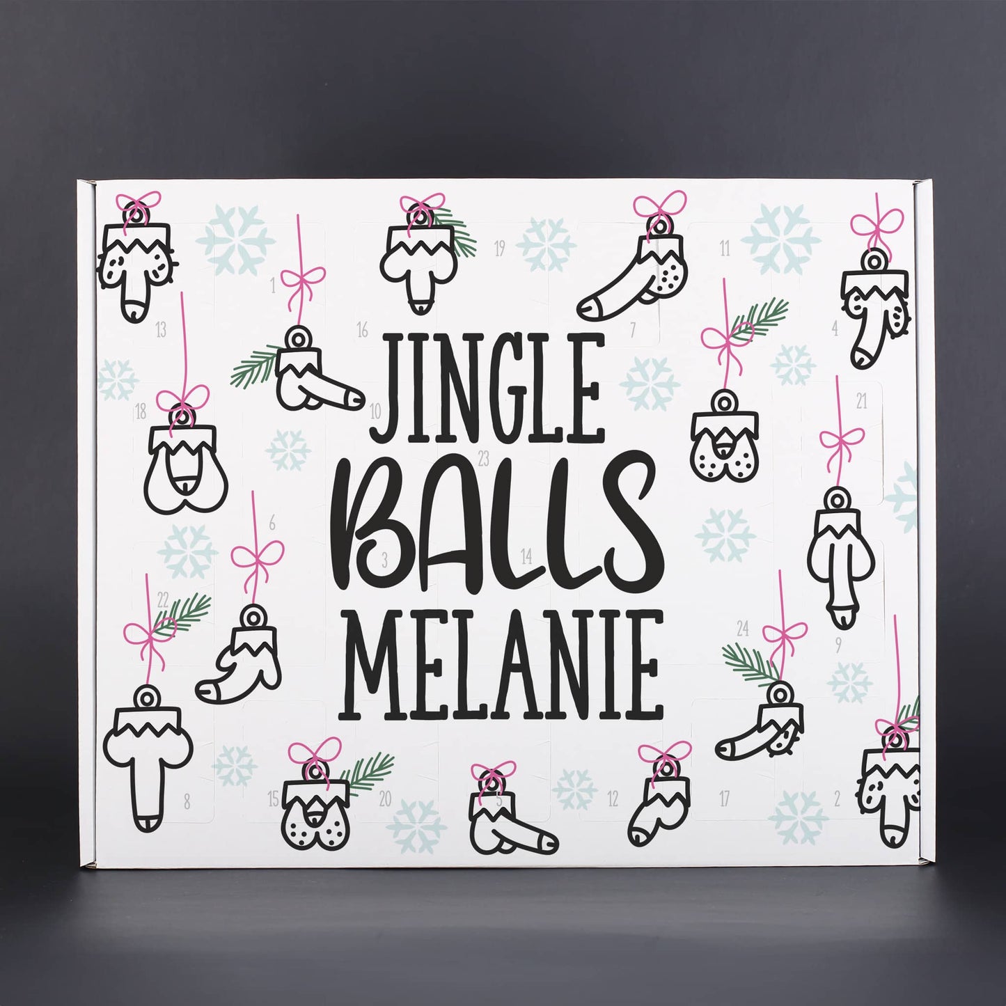 Jingle Balls Motiv mit Name nach Wunsch personalisiert