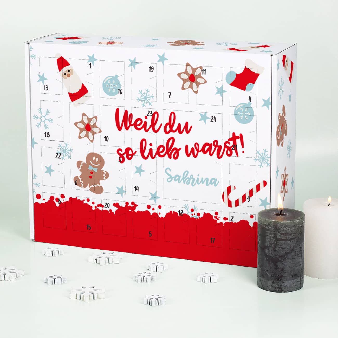 Weil du so lieb warst - Adventskalender zum selber Füllen