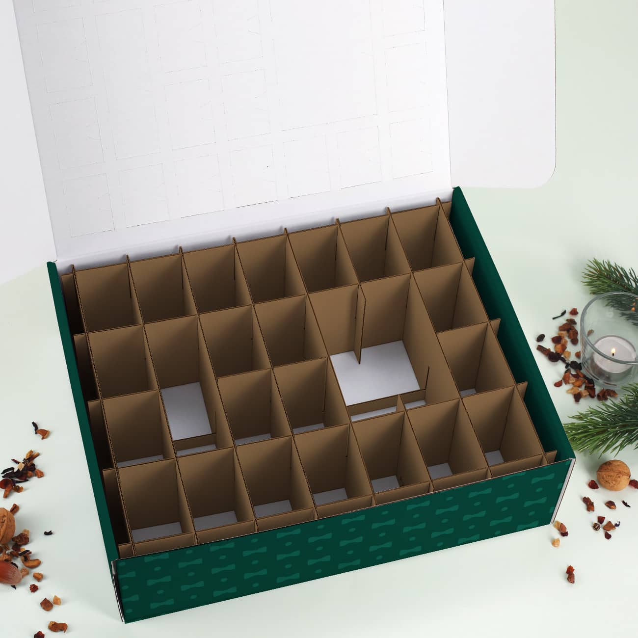 Adventskalender zum selbst Befüllen mit coolem Weihnachtsmann
