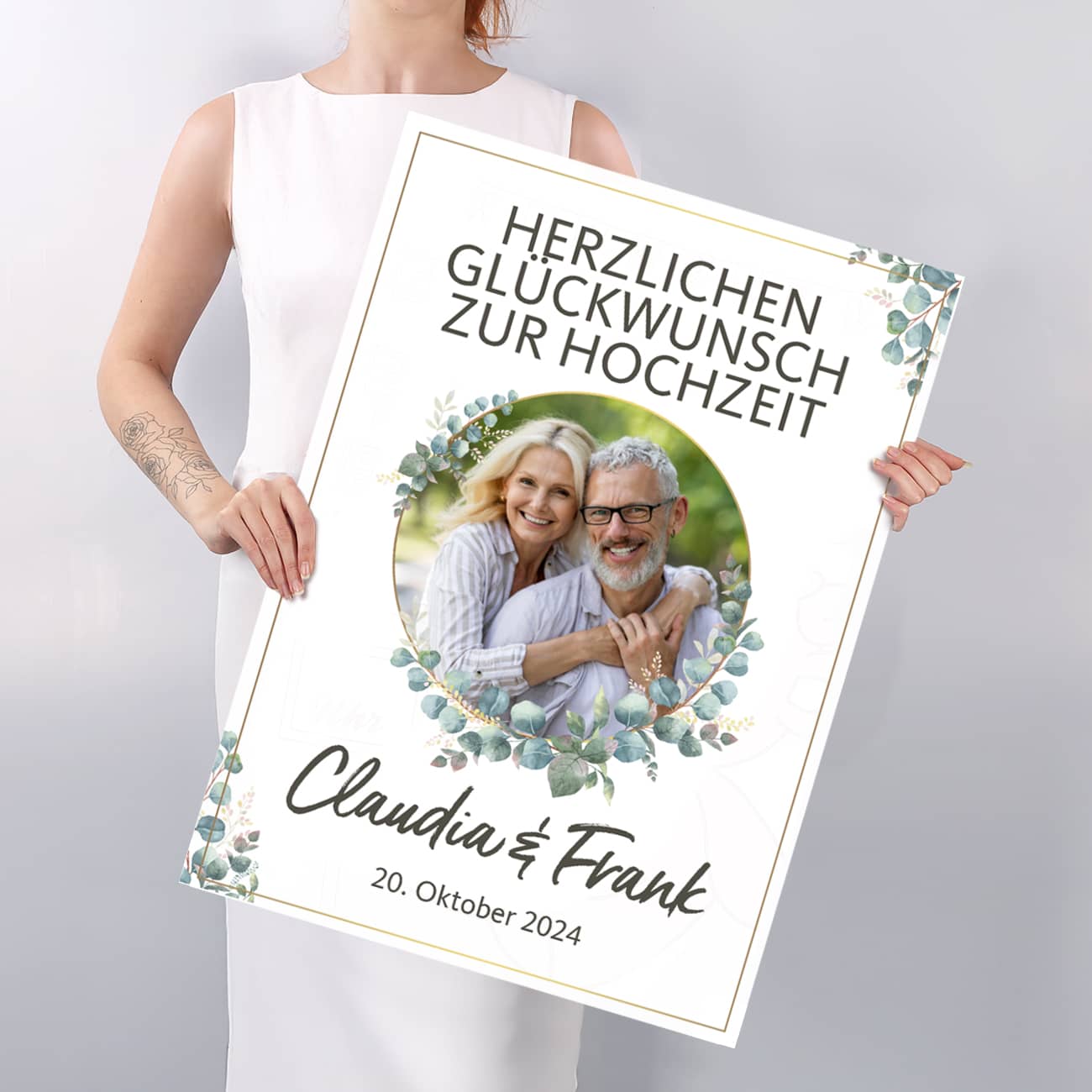 XXL GlückwunschKarte zur  Hochzeit 