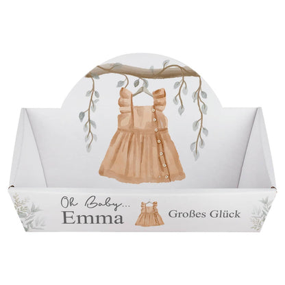Geschenkkorb zur Geburt mit Personalisierung