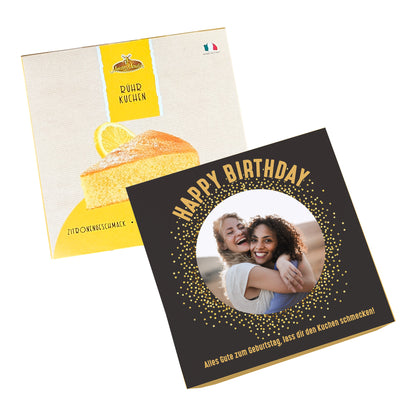 Geburtstagskuchen mit Foto und Wunschtext personalisiert | Happy Birthday Motiv