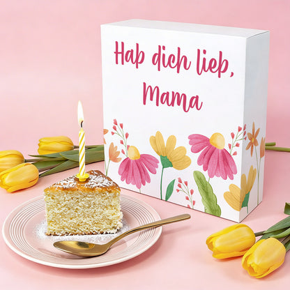 Kuchen mit persönlicher Verpackung für Mama