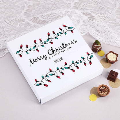 Pralinenschachtel mit Personalisierung zu Weihnachten