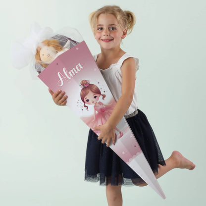Bezaubernde Ballerina - Schultüte mit Name