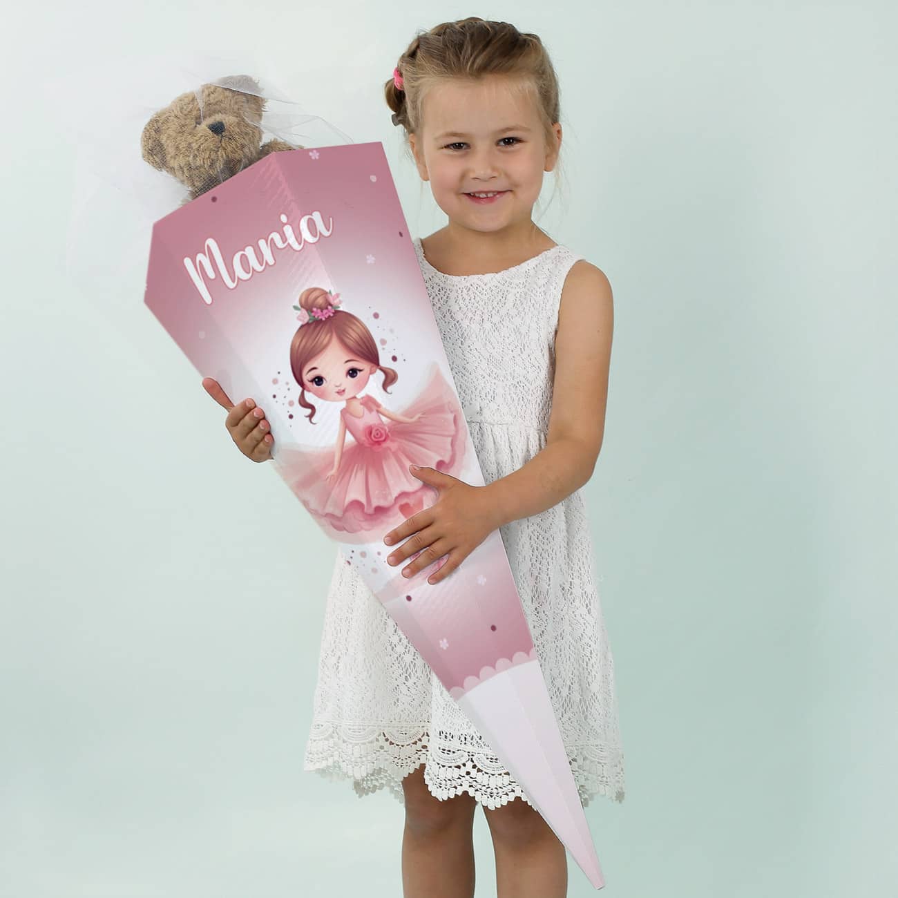 Bezaubernde Ballerina - Schultüte mit Name