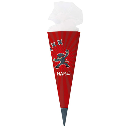 Ninja - Schultüte mit Name