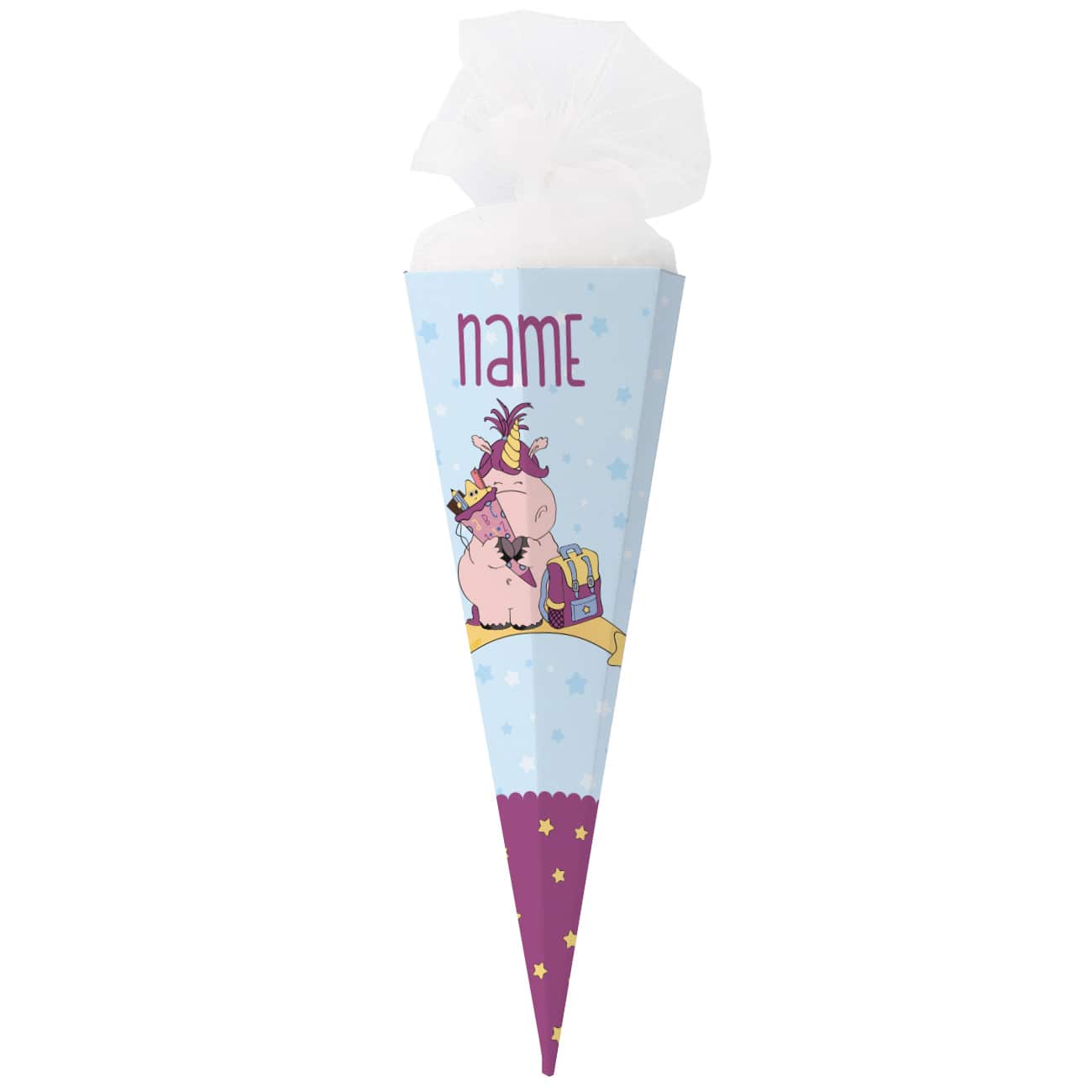 Knuddelhorn Zuckertüte mit Wunschname