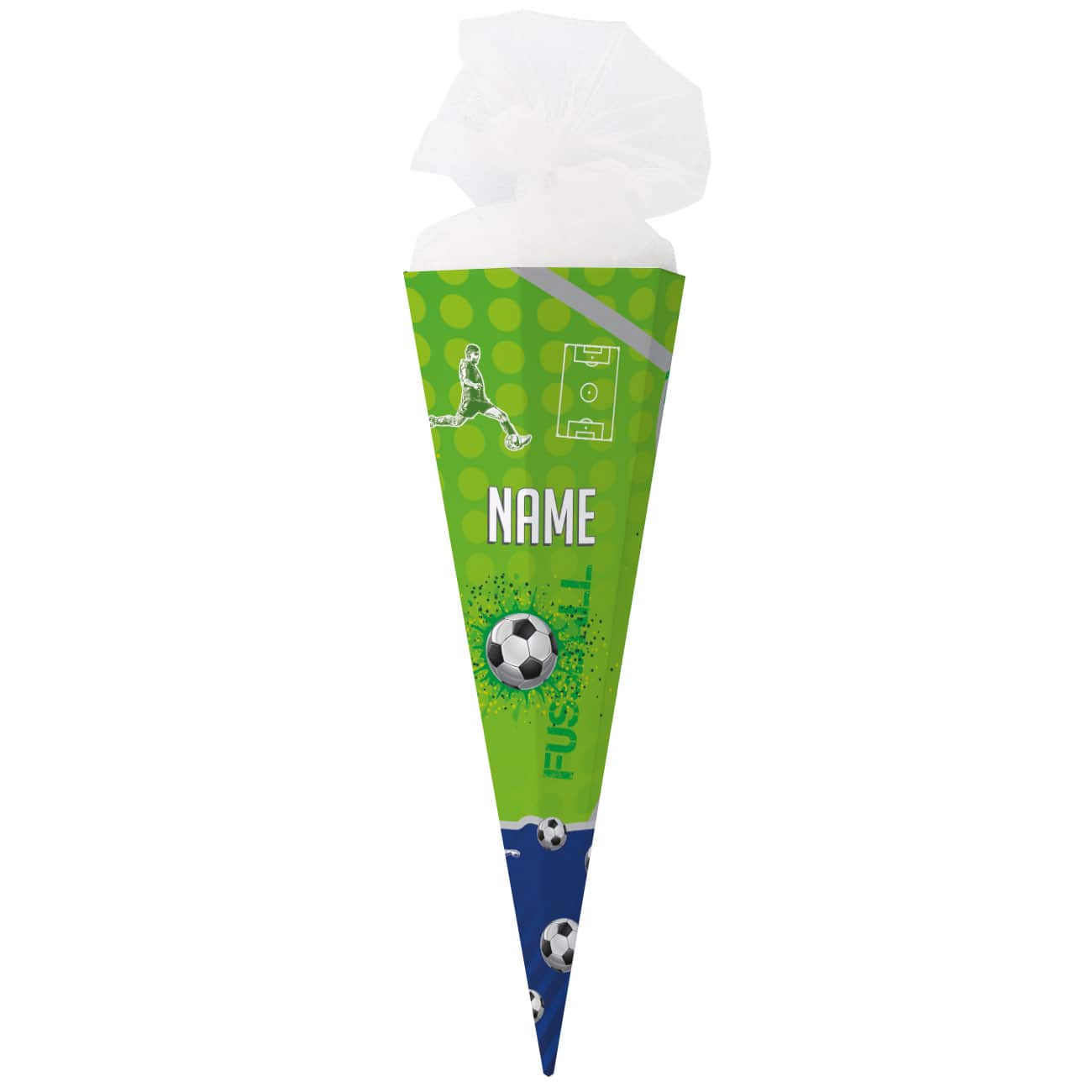 Fußball - Schultüte mit Name
