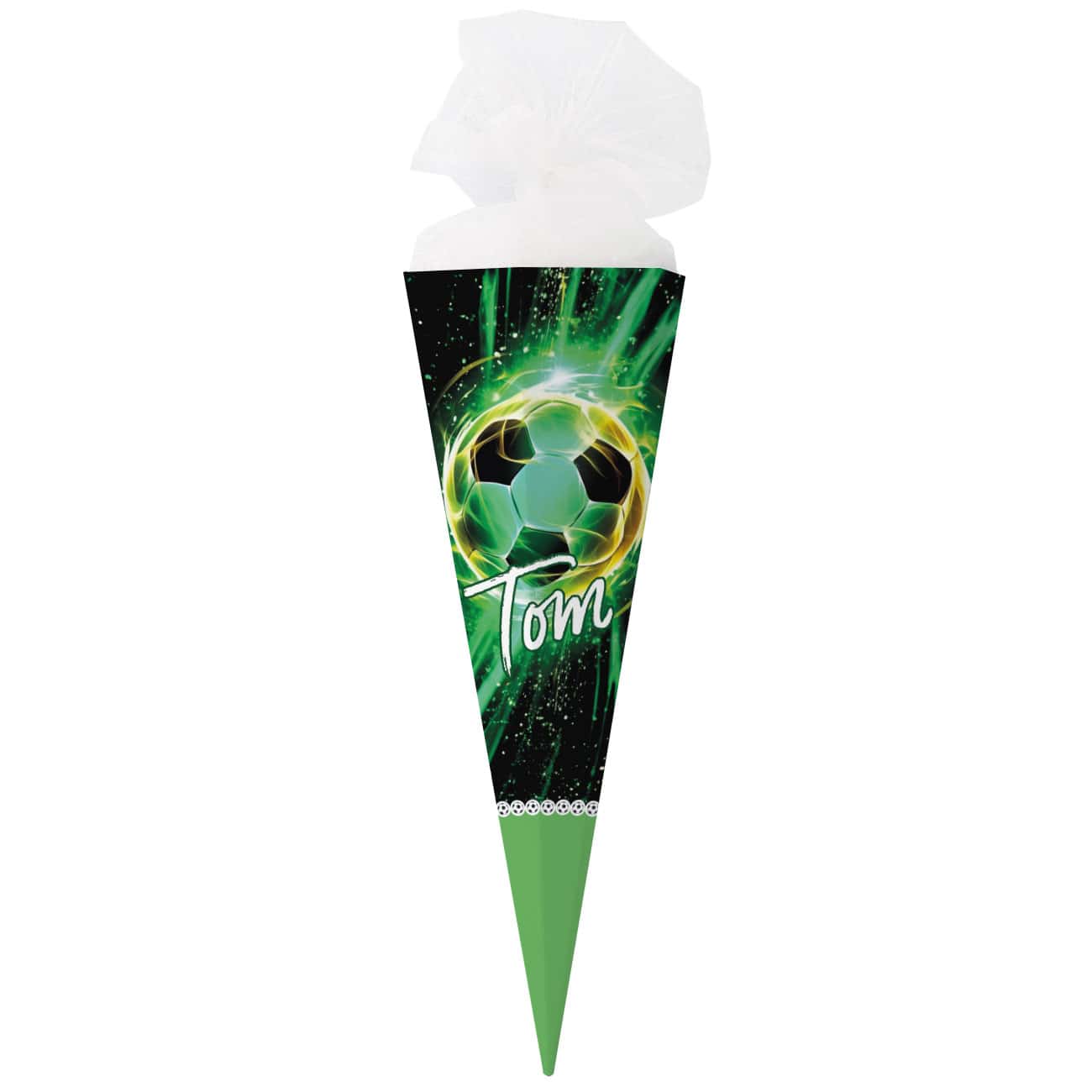 Fußball-Zuckertüte mit Name 