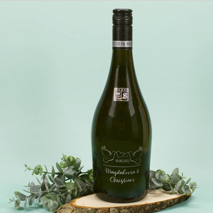 Seccoflasche von Scavi & Ray zur Hochzeit mit Namensgravur
