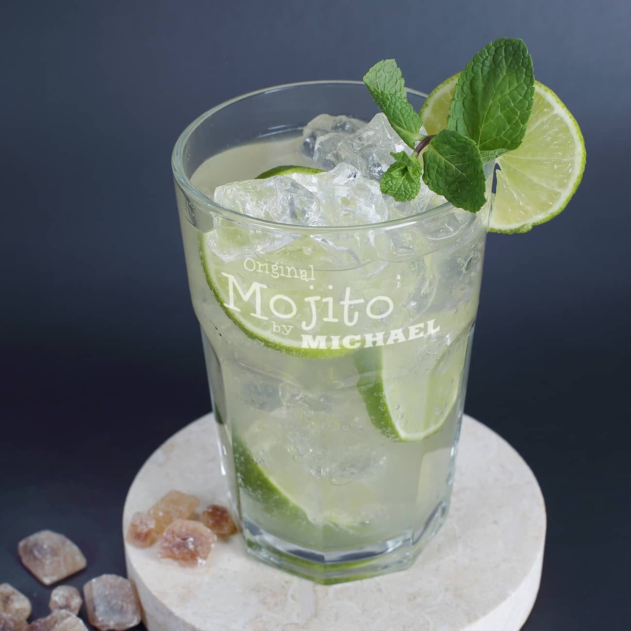 Cocktailglas mit Wunschgravur für Mojito 
