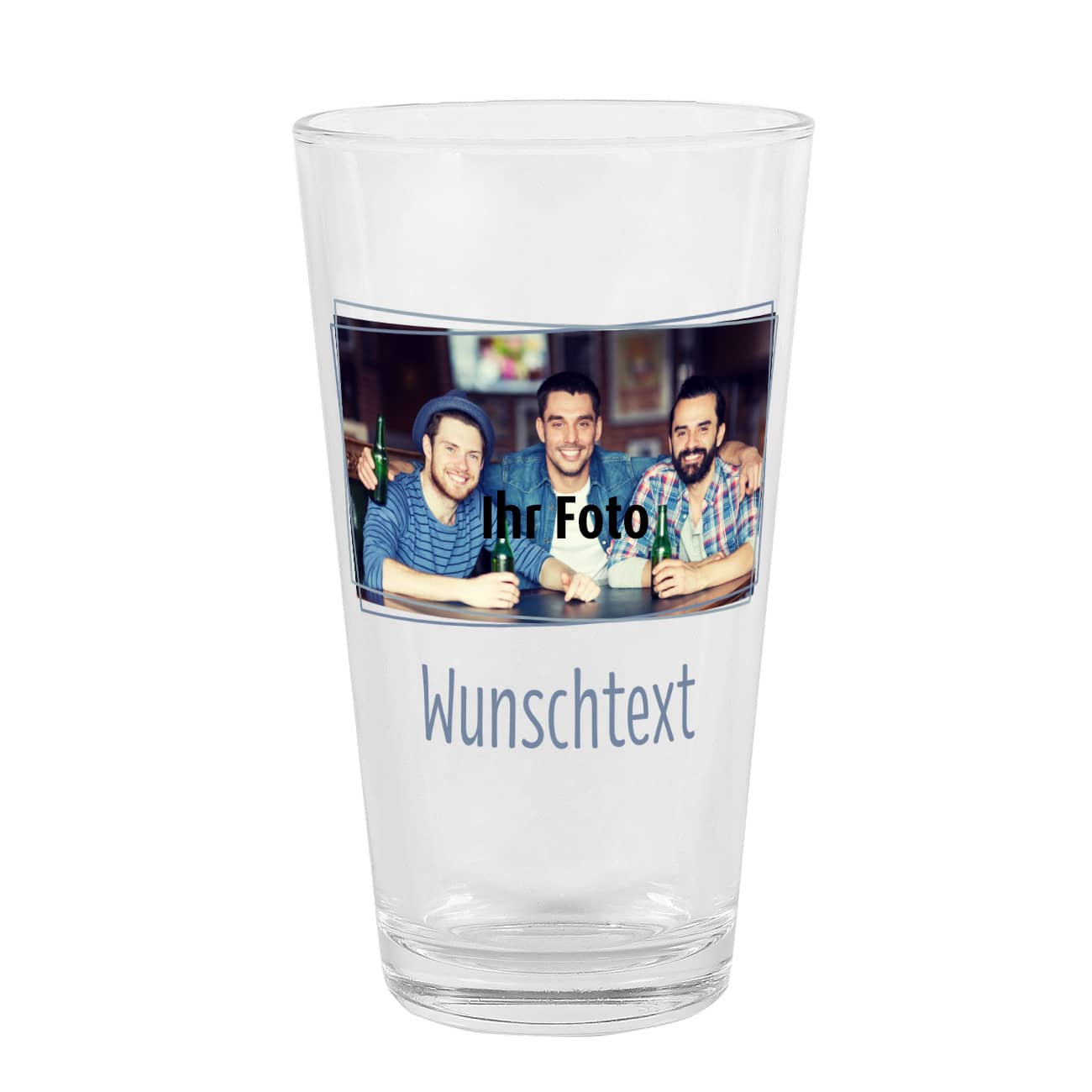 Mit Foto und Wunschtext
